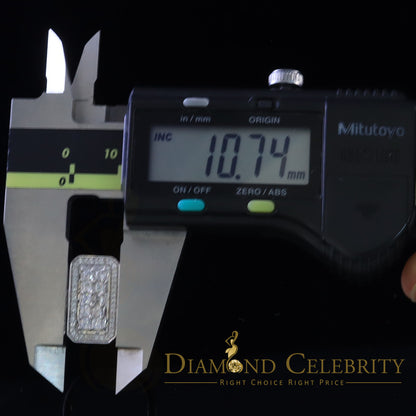 DiamondCelebritees 925 Sterling White Silver with Cubic Zirconia 2.75 ct Rectangle Ring Size 7