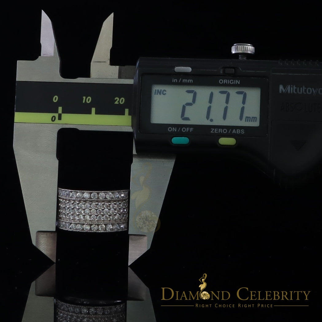 DiamondCelebritees White Cubic Zirconia 2.20ct Hip Hop Rapper Engagement Ring For Men's/Womens SZ 8