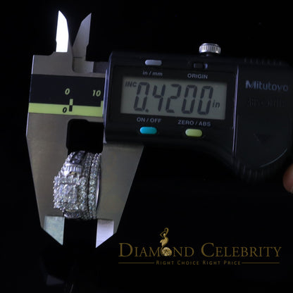 DiamondCelebritees 925 Sterling White 5.00ct Cubic Zirconia Silver Wedding Fashion Womens Ring SZ 7