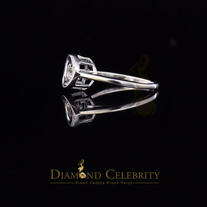 DiamondCelebritees 925 Sterling White Silver Cubic Zirconia Round Women's Ring Size 7.5