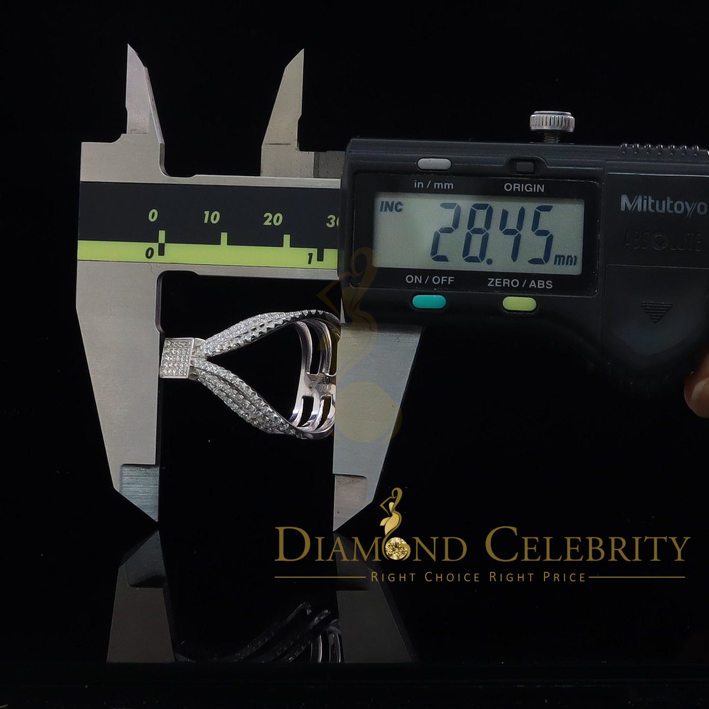 DiamondCelebritees 925 Sterling 1.50ct Cubic Zirconia White Silver Cocktail Womens Ring Size 6.