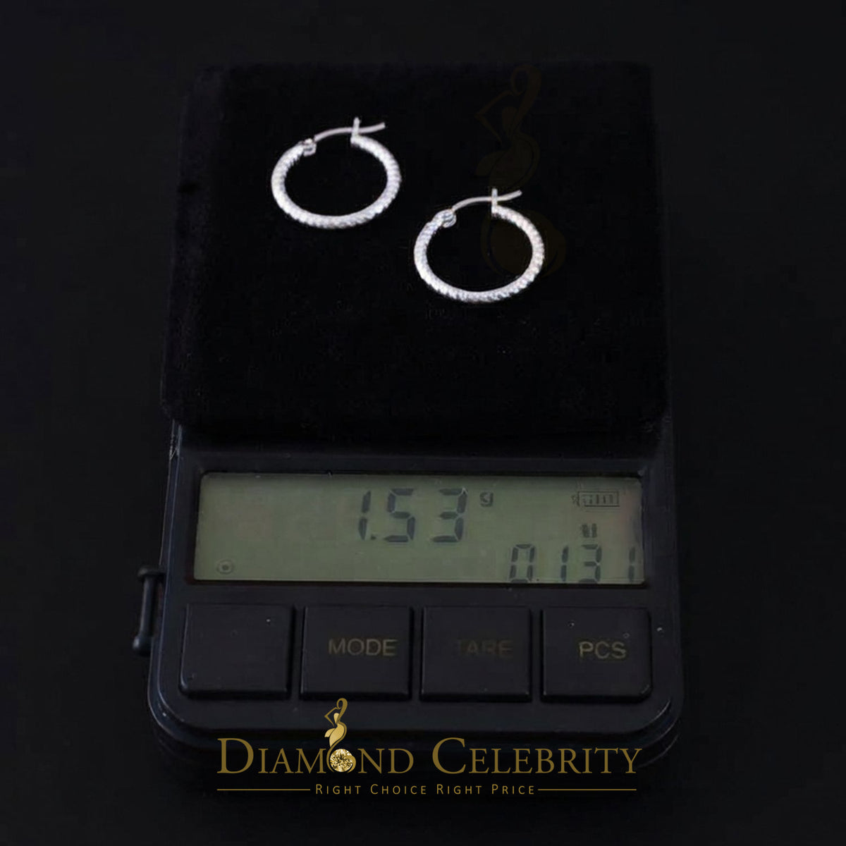925 Silver Snake Chain Pattern Ribbed Textured Diamond Cut 19mm Hoop Earrings