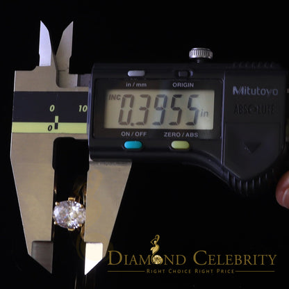 King Of Blings  10K Yellow Gold 2.00CT VVS' 'FL' D clr Oval Cut Solitaire Moissonite Ring S/7
