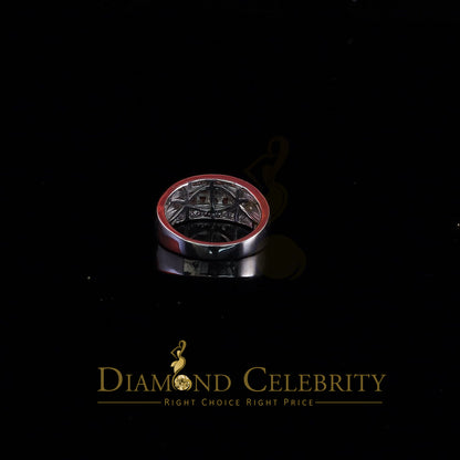 DiamondCelebritees 925 Sterling Silver White 1.75ct Cz Cindrella Men's Women's Ring Size 9
