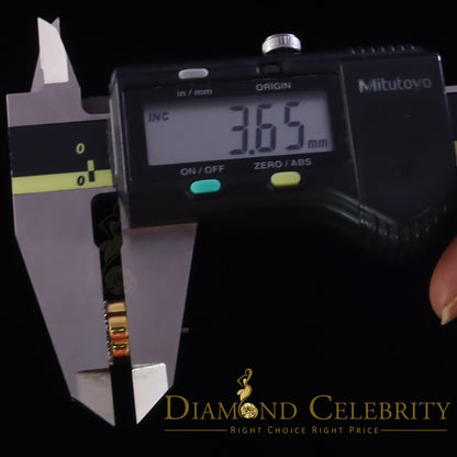 DiamondCelebritees Yellow Floral 1.50ct VVS 'D' Moissanite 925 Stud Earrings Men's/Women