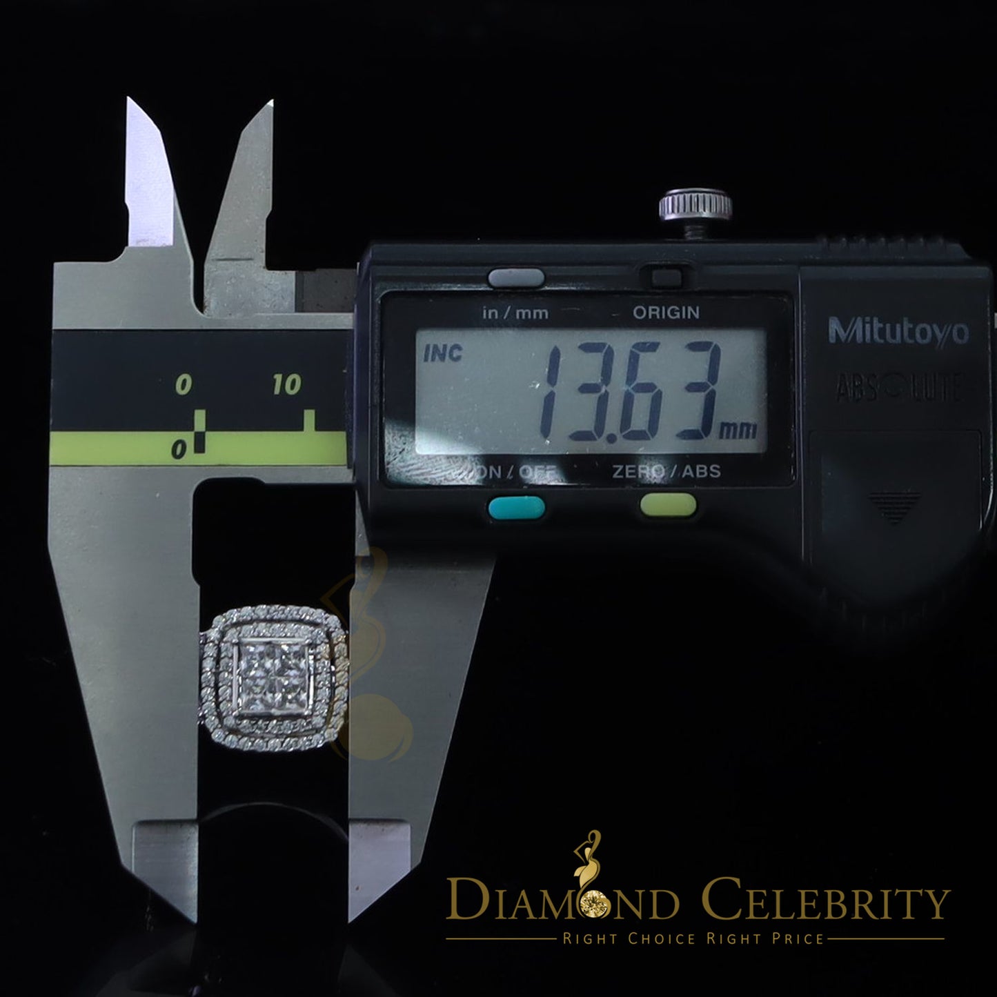 DiamondCelebritees 4.00ct Cubic Zirconia Sterling White Silver Round Engagement Women's Ring Size 8