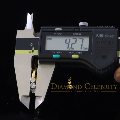 DiamondCelebritees 925 Yellow Silver Cubic Zirconia 1.25 ct Past Present Future Women's Ring Size 7