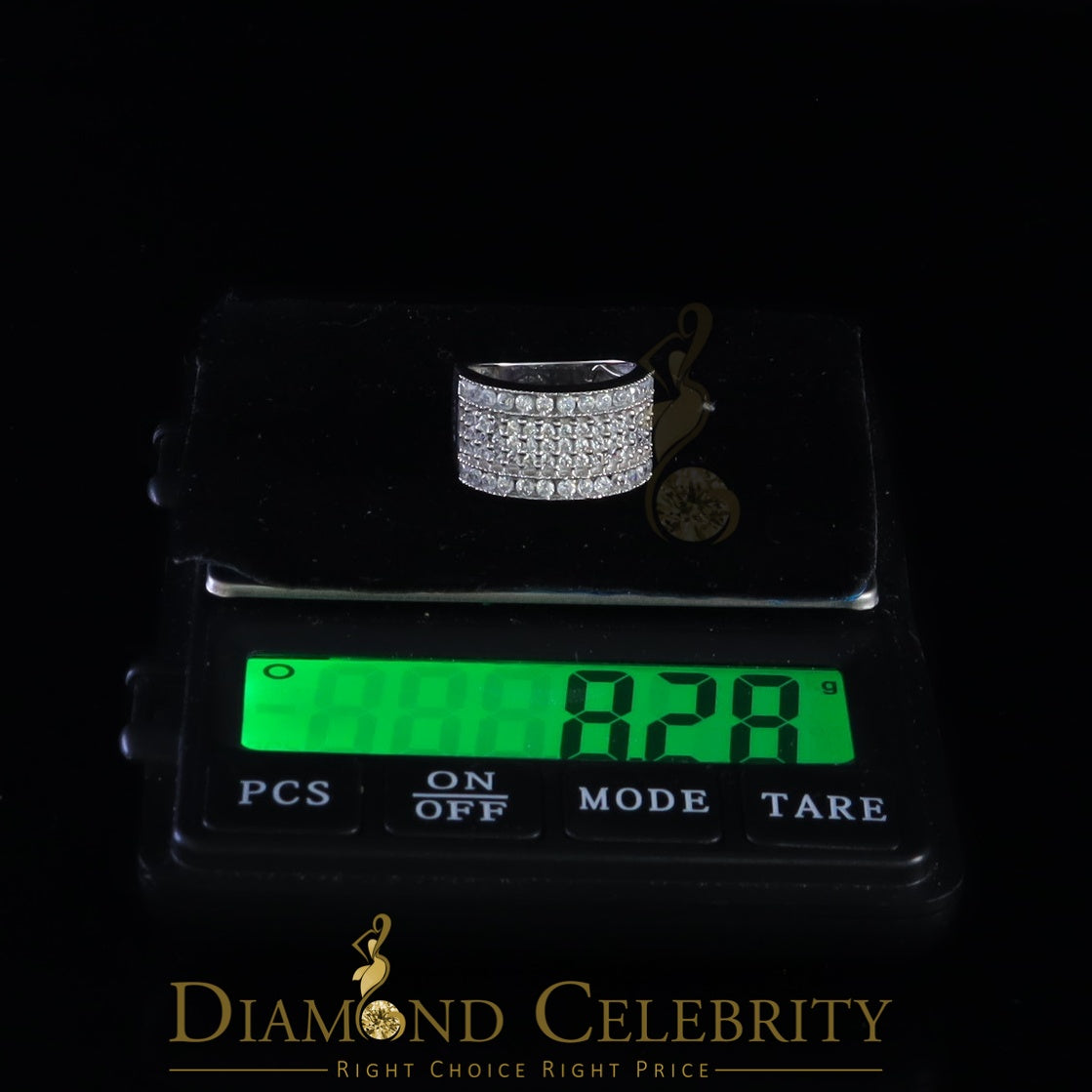 DiamondCelebritees White Cubic Zirconia 2.20ct Hip Hop Rapper Engagement Ring For Men's/Womens SZ 8