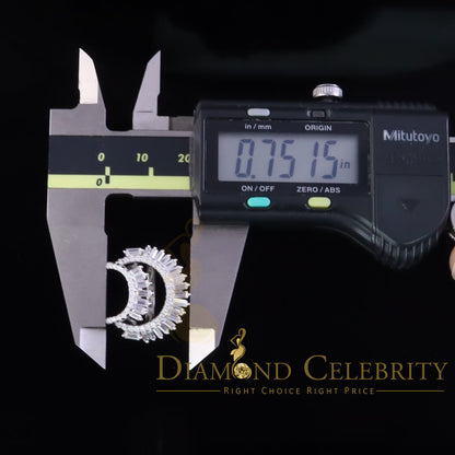 DiamondCelebritees 925 Sterling 1.25ct Cubic Zirconia White Silver Womens Ring Size 8