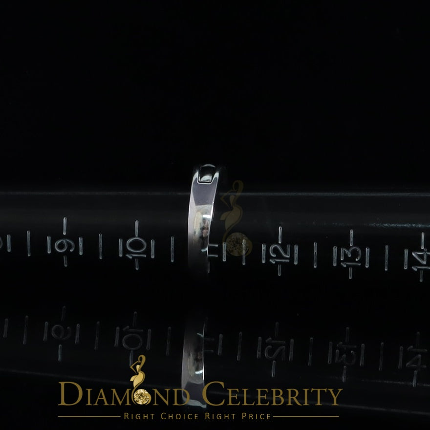 DiamondCelebritees Sterling Silver 925 White 1.0ct Cubic Zirconia Men's Ring Size 11