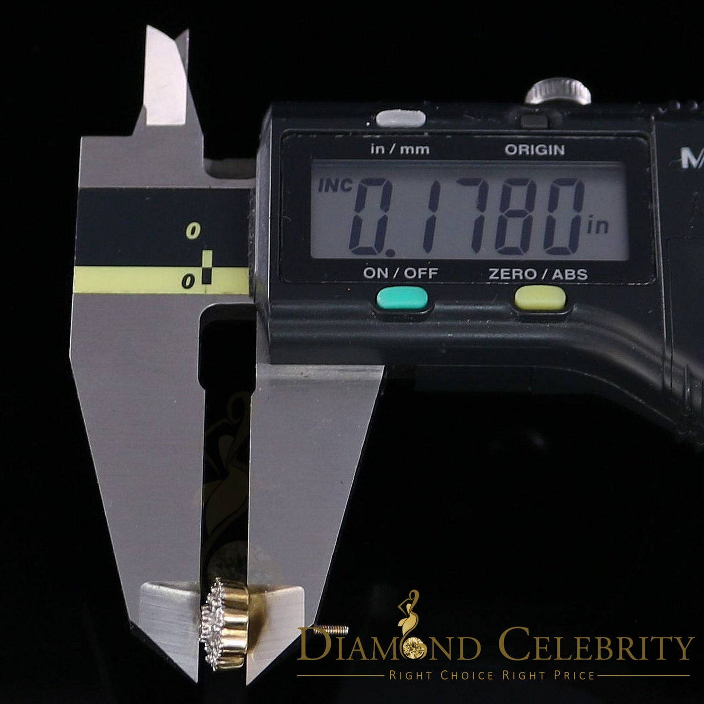 DiamondCelebritees 0.10ct Diamond 925 Sterling Silver Yellow Floral Earrings For Men's & Women's