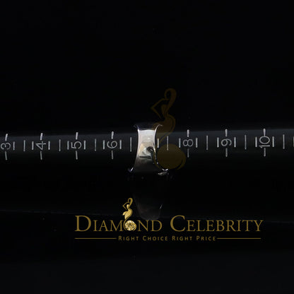 DiamondCelebritees 925 White Sterling Silver 2.50ct Multi -Rows Cubic Zirconia Women's Ring Size 7