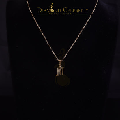 DiamondCelebritees 0.55ct Cubic Zirconia Yellow Silver SCORPION NOVEMBER Month Pendant Men & Women