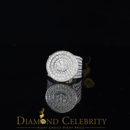 DiamondCelebritees 925 Sterling White Silver Cubic Zirconia 25.0ct Engagement Band Rings Men Size12