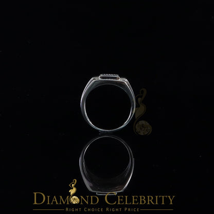 DiamondCelebritees 1.50ct Iced Out White Cubic Zirconia Fashion Luxury Big Ring For Men Size 11
