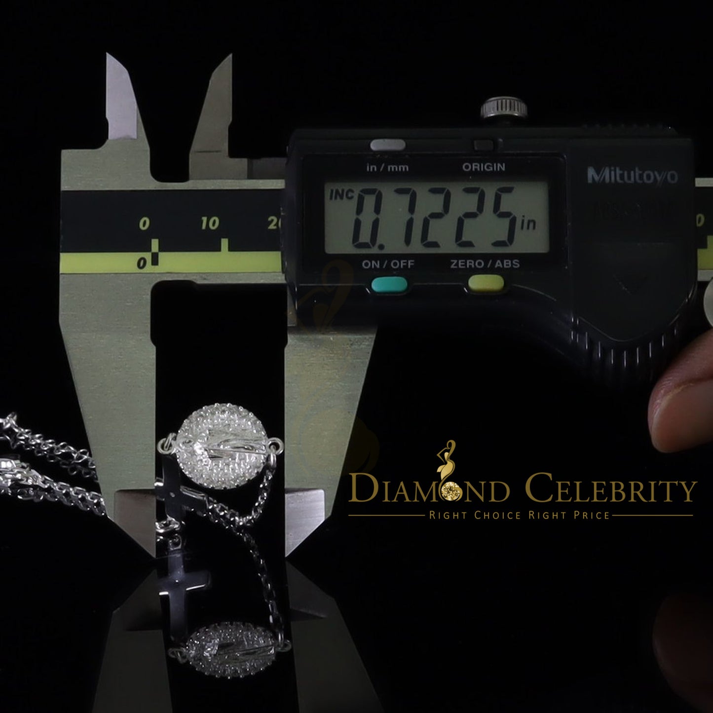 Diamondcelebritees CZ White Women's 925 Sterling Silver Virgin Merry and Cross Bracelet SZ 8