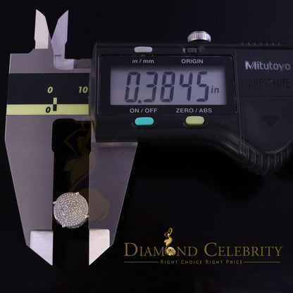 DiamondCelebritees 925 Sterling Silver White Hip Hop 0.40ct Diamond Men's/ Women's Stud Earrings