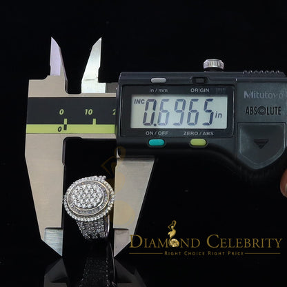 DiamondCelebritees 925 Sterling silver White Cubic Zirconia 5.0ct Oval Womens Engagement Ring SZ 8