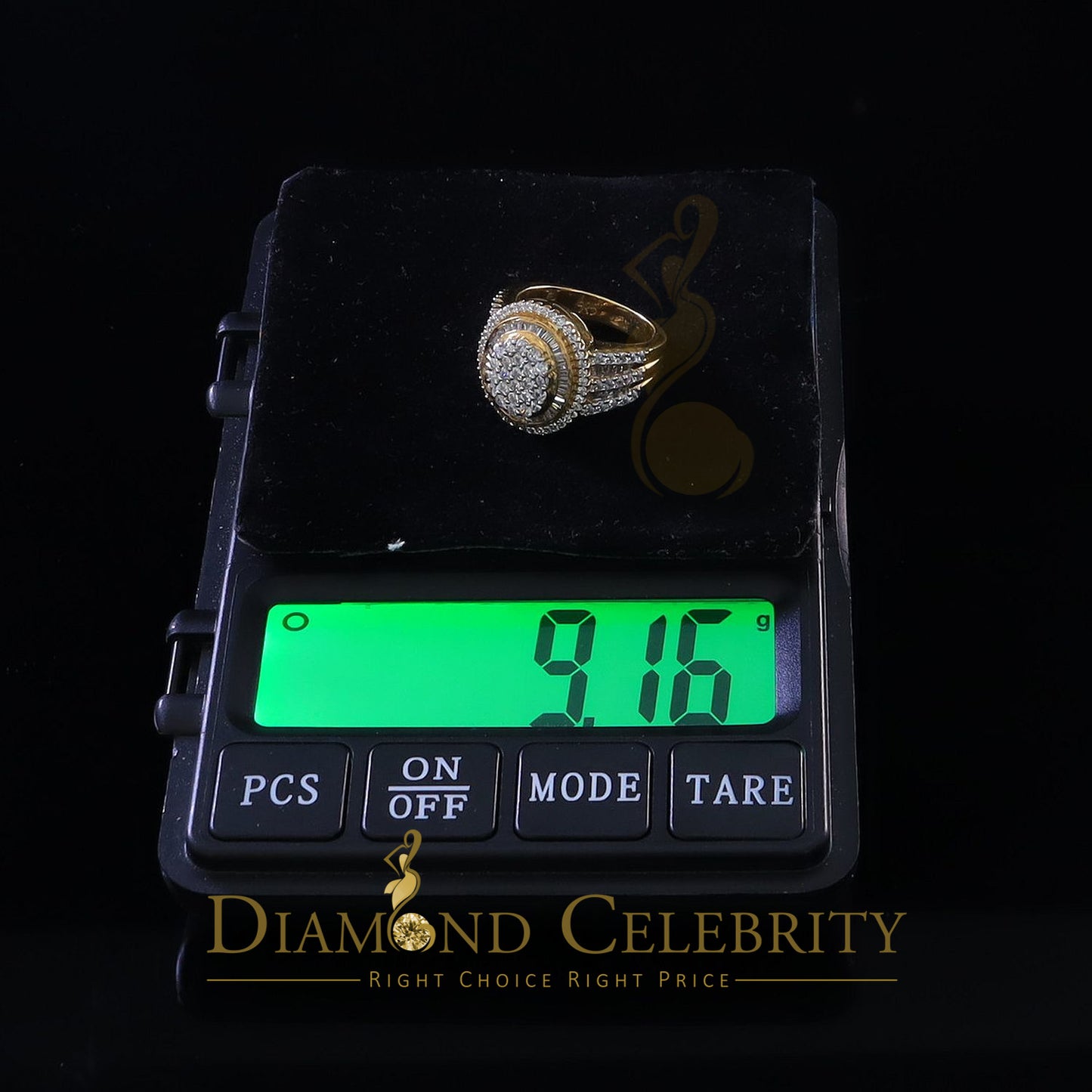 DiamondCelebritees 925 Silver Yellow Cubic Zirconia 5.0ct Oval Engagement Women's Ring Size 7.5