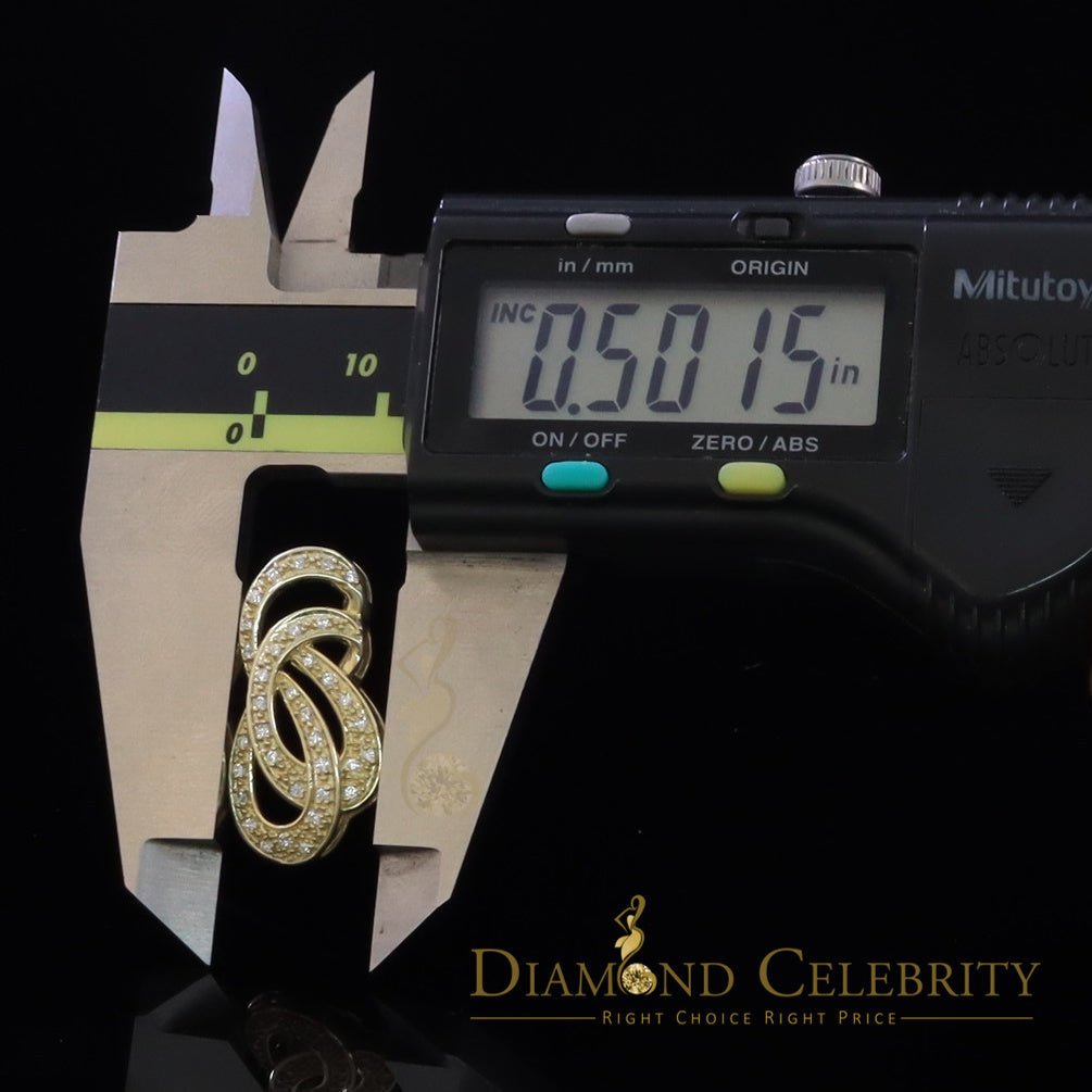 DiamondCelebritees Promising Yellow Sterling Silver Charm FASHION Pendant 0.28ct Cubic Zirconia