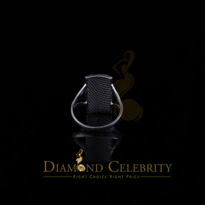 DiamondCelebritees Catholic White 925 Sterling Silver St Jude Fancy Women's Religious Ring SZ 9.5