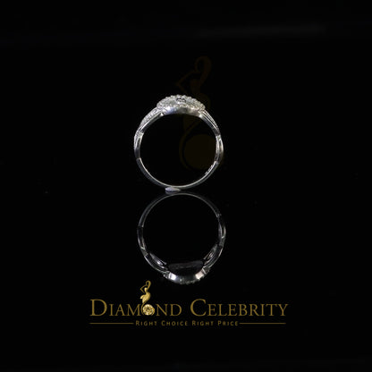 DiamondCelebritees Our Lady Guadalupe White CZ 925 Silver Virgin Merry in Aura Women's Ring SZ 10