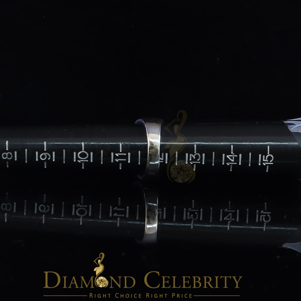 DiamondCelebritees Men's 925 Sterling White Silver Octagon 1.50ct Cubic Zirconia Ring Size 12