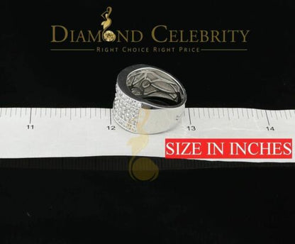 DiamondCelebritees White Cubic Zirconia 2.20ct Hip Hop Rapper Engagement Ring For Ledies Size 8