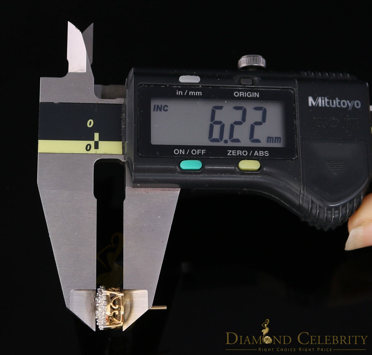 DiamondCelebritees 10K Real Yellow Gold with 0.80CT Real Diamond Men's/Women's Stud Earrings