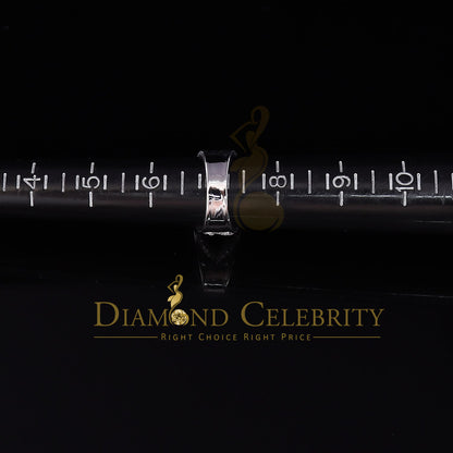 DiamondCelebritees 925 Sterling White Silver Round chain 2.0ct Cubic Zirconia Womens Ring Size 7