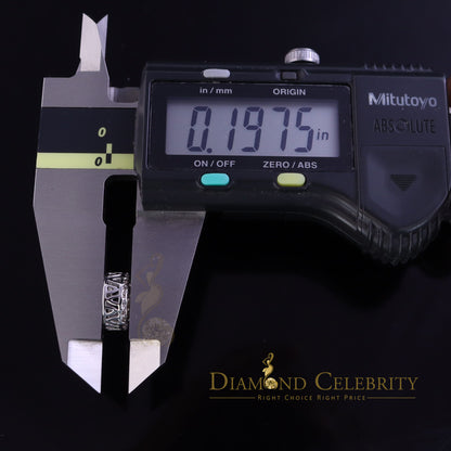 DiamondCelebritees 10K Real White Gold Real Diamond 1.25CT Men's/Women's Stud Round Earring