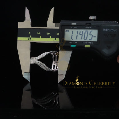 DiamondCelebritees 925 Sterling 1.50ct Cubic Zirconia White Silver Cocktail Womens Ring Size 6.