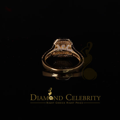 King Of Blings  10K Yellow Gold 2.00CT 'VVS' 'FL' D clr Emerlard Cut Moissonite Womens Ring S/7