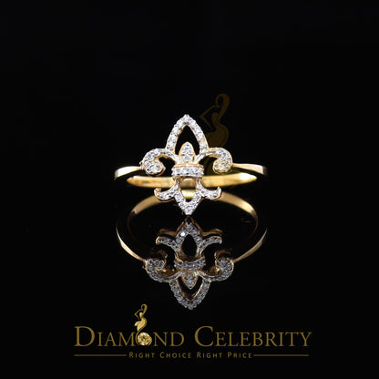DiamondCelebritees 0.30ct Cubic Zirconia Yellow 925 Sterling Silver Saints Womens Gifts Ring Size 7