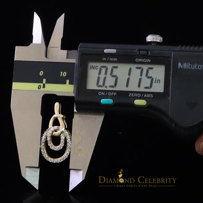 DiamondCelebritees Yellow Sterling Silver Attractive Charm FASHION Pendant 2.64ct Cubic Zirconia