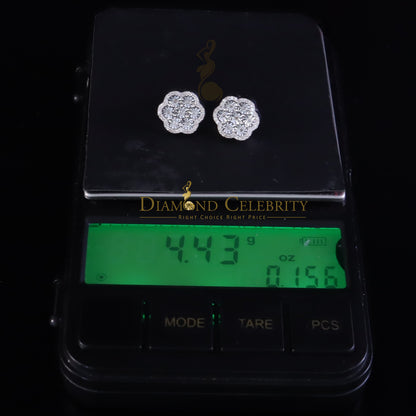 DiamondCelebritees Miracle Set 0.40ct Diamond 925 Silver White 11MM for Men's & Women Stud Earrings