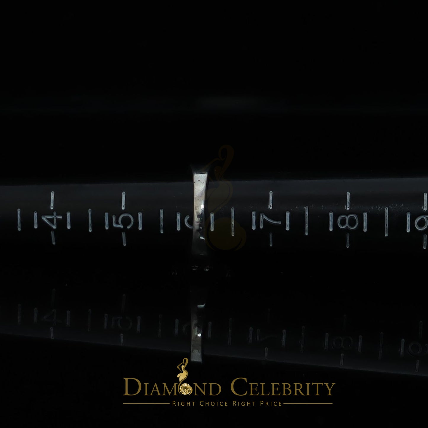 DiamondCelebritees 0.75CT Cubic Zirconia Sterling White Silver Round Engagement Women's Ring Size 7