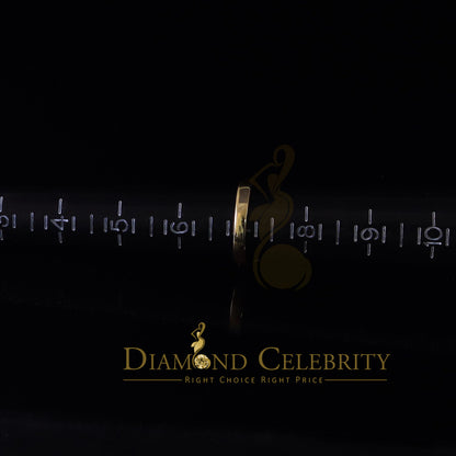 King Of Blings  10K Yellow Gold 2.00CT VVS' 'FL' D clr Oval Cut Solitaire Moissonite Ring S/7
