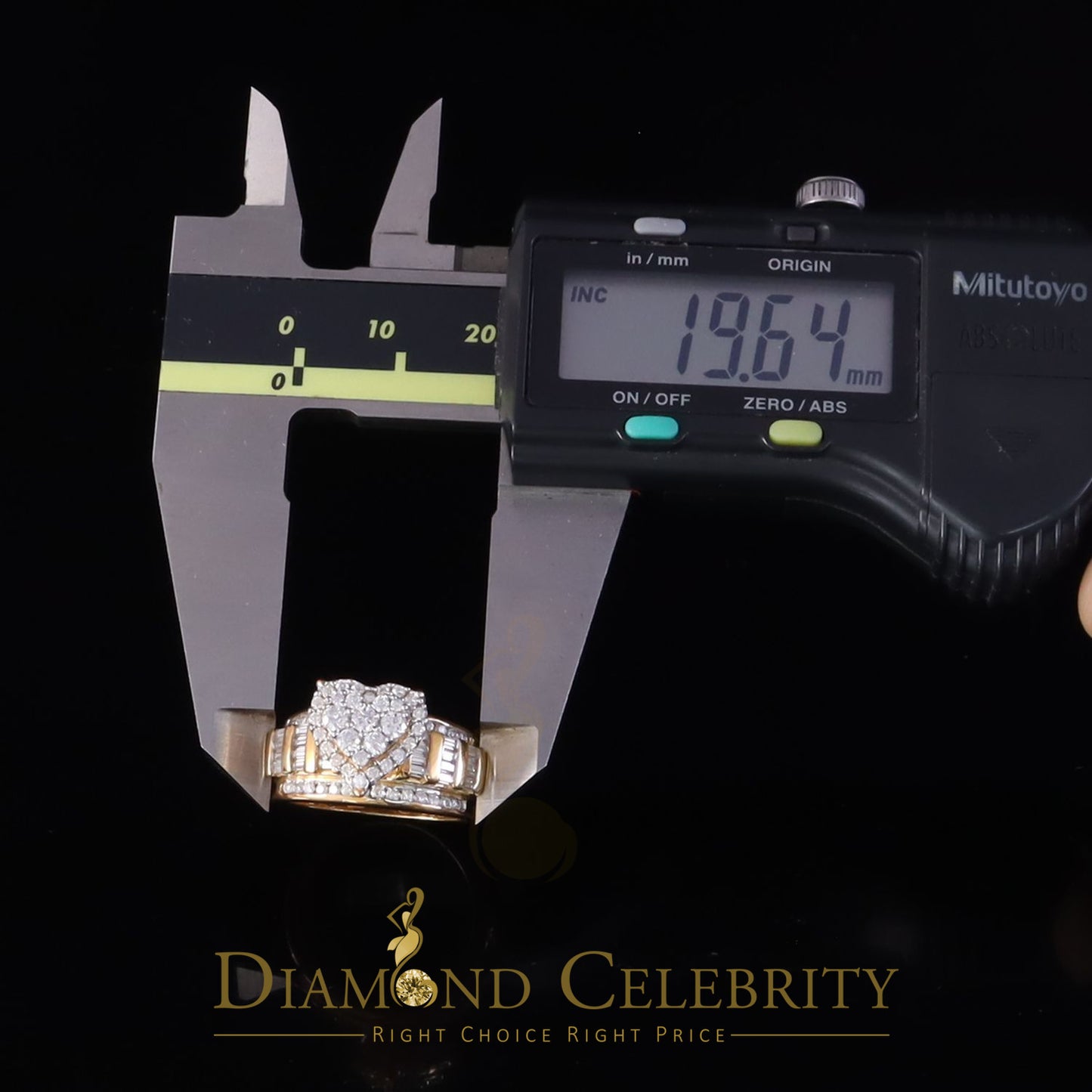 DiamondCelebritees New Women Heart Cindarella Ring 925 Yellow Silver1.20ct VVS D Clr.Moissanite SZ7