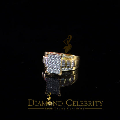 DiamondCelebritees 925 Yellow 2.25ct Cubic Zirconia Silver Cinderella Engagement Woman's Ring SZ 8