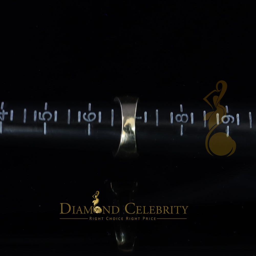 DiamondCelebritees 925 Sterling Yellow Silver Square 2.12ct Cubic Zirconia Womens Ring Size 7