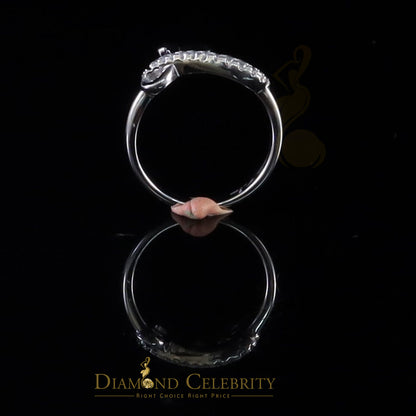 DiamondCelebritees White 925 Sterling Silver 0.25ct Cubic Zirconia Womens Engagement Love Ring SZ 6